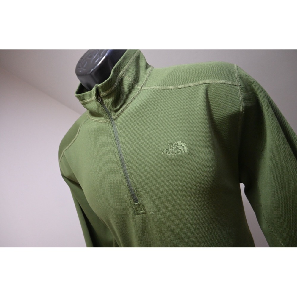 The North Face 1/4 Zip Pullover‎ Jacket Athletic Mens Large Green Performance